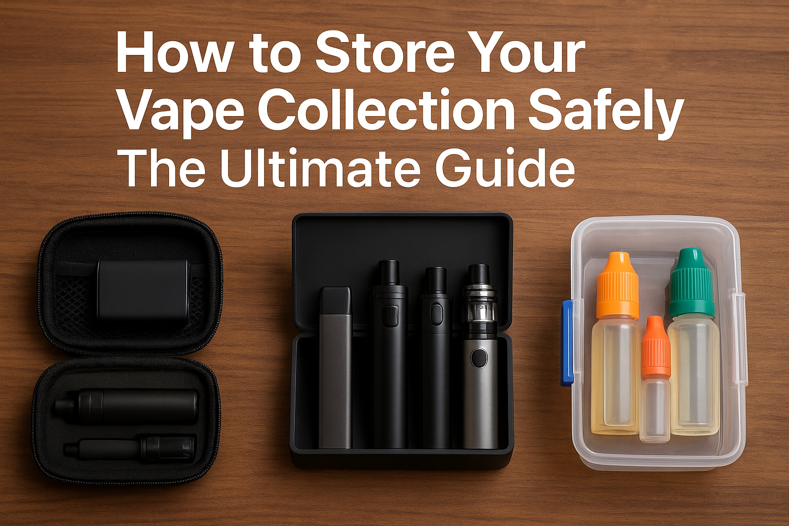 How to Store Your Vape Collection Safely in a Secure and Organized Way