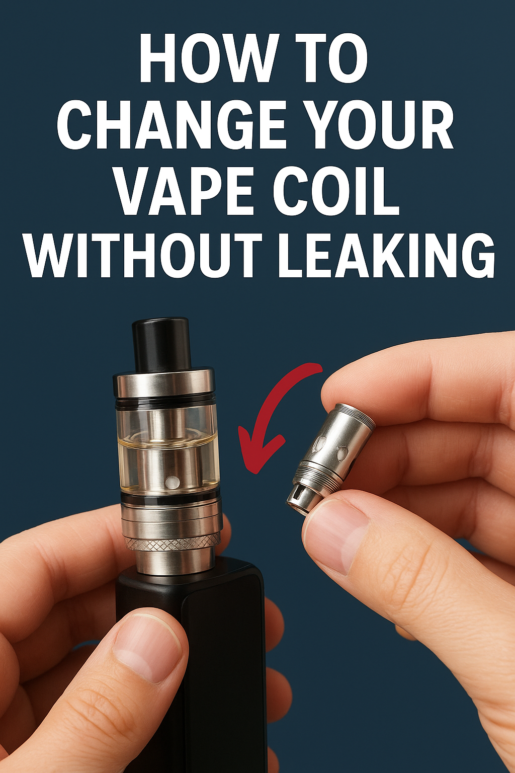 How to Change Your Vape Coil Without Leaking – Step-by-step guide to replace vape coils properly without messy e-liquid leaks.