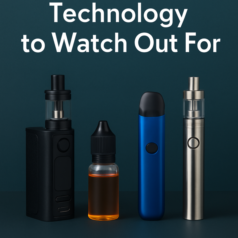 Cutting-edge new vape technology device with sleek design and digital display